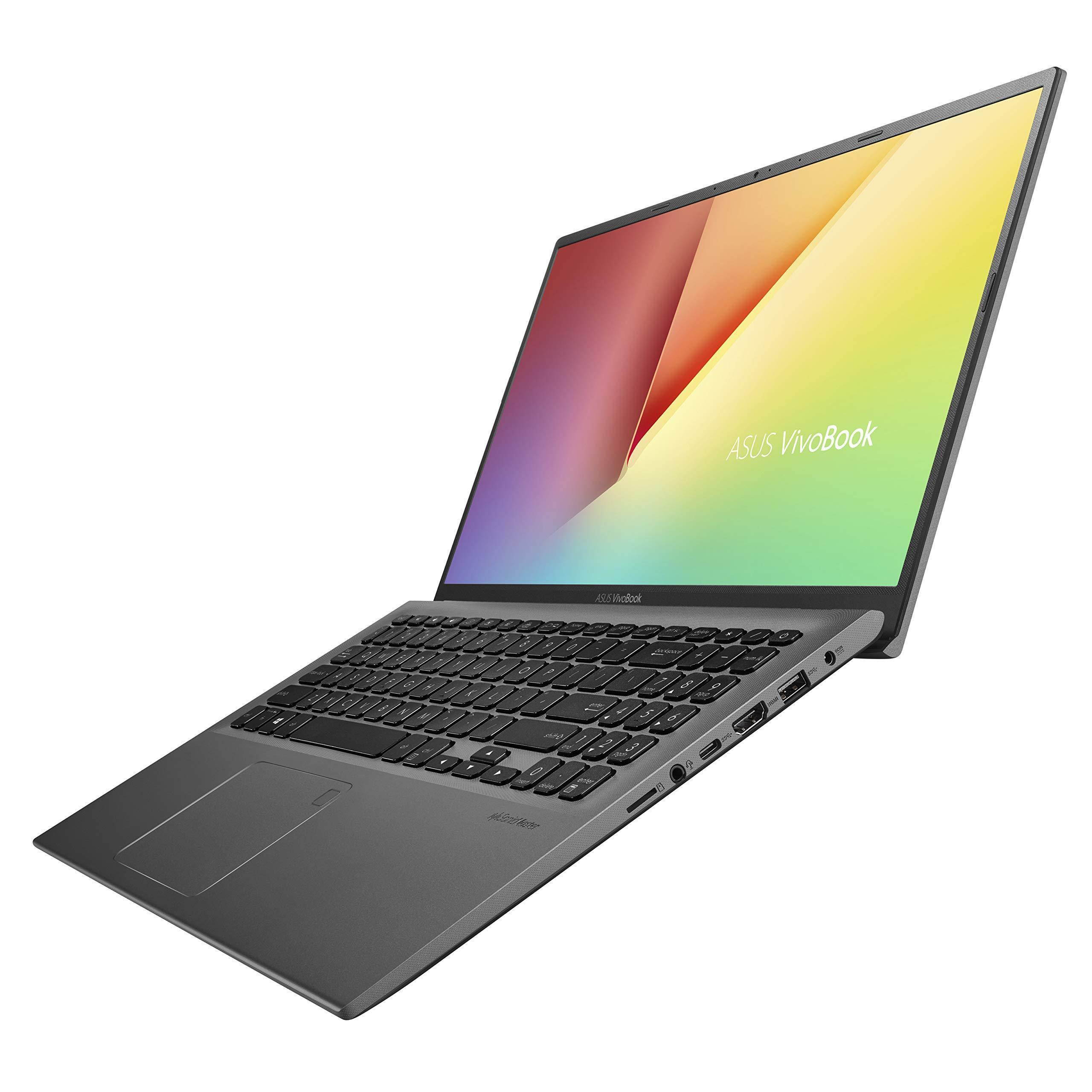 ASUS Vivobook 15 Thin and Light Laptop, 15.6&rdquo; FHD, Intel Core i3-8145U (up to 3.9GHz), 8GB DDR4 RAM, 128GB M.2 SSD, Windows 10 S, F512FA-AB34, Slate Gray Notebook PC Computer