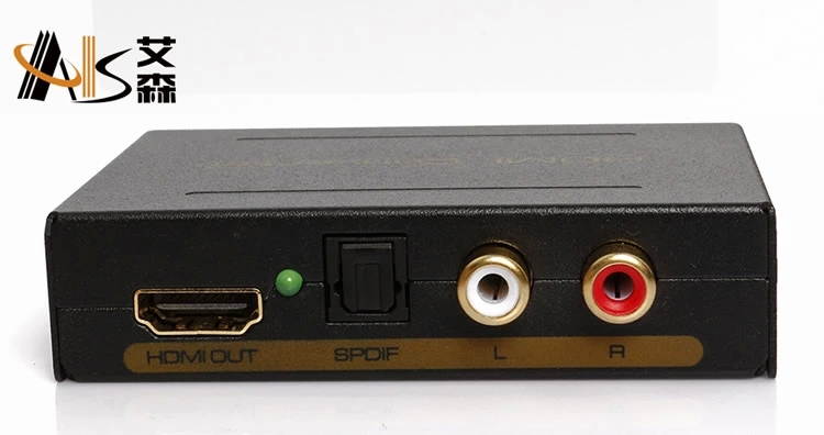 HDMI to HDMI converter with audio(SPDIF+R/L),1080P & 3D,HDCP decoder connected to the amplifier 5.1 output(AIS HD1T01LR1)