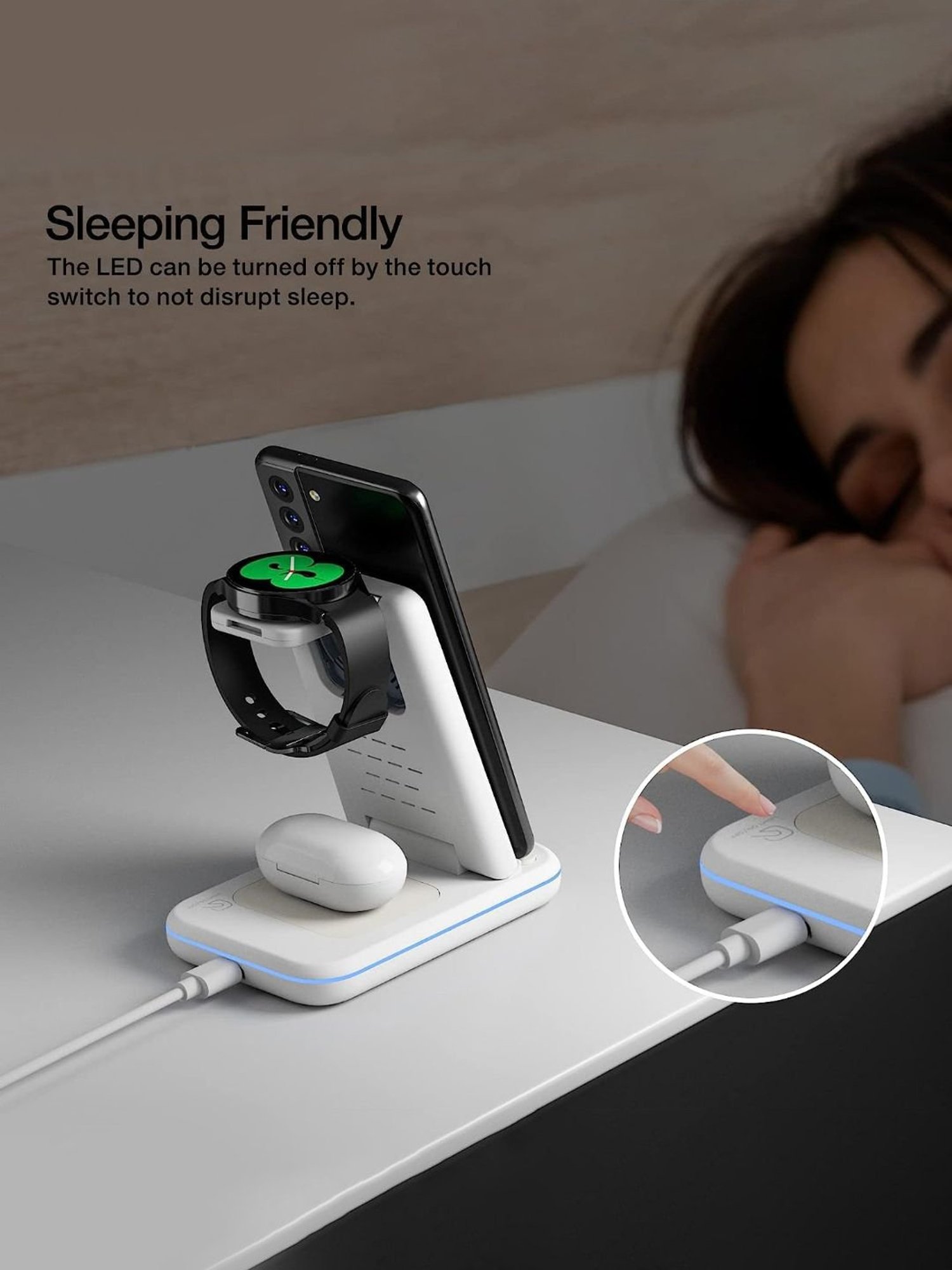 UNIGEN UNIDOCK 350 23W Foldable Fast Wireless Charging Station (White)