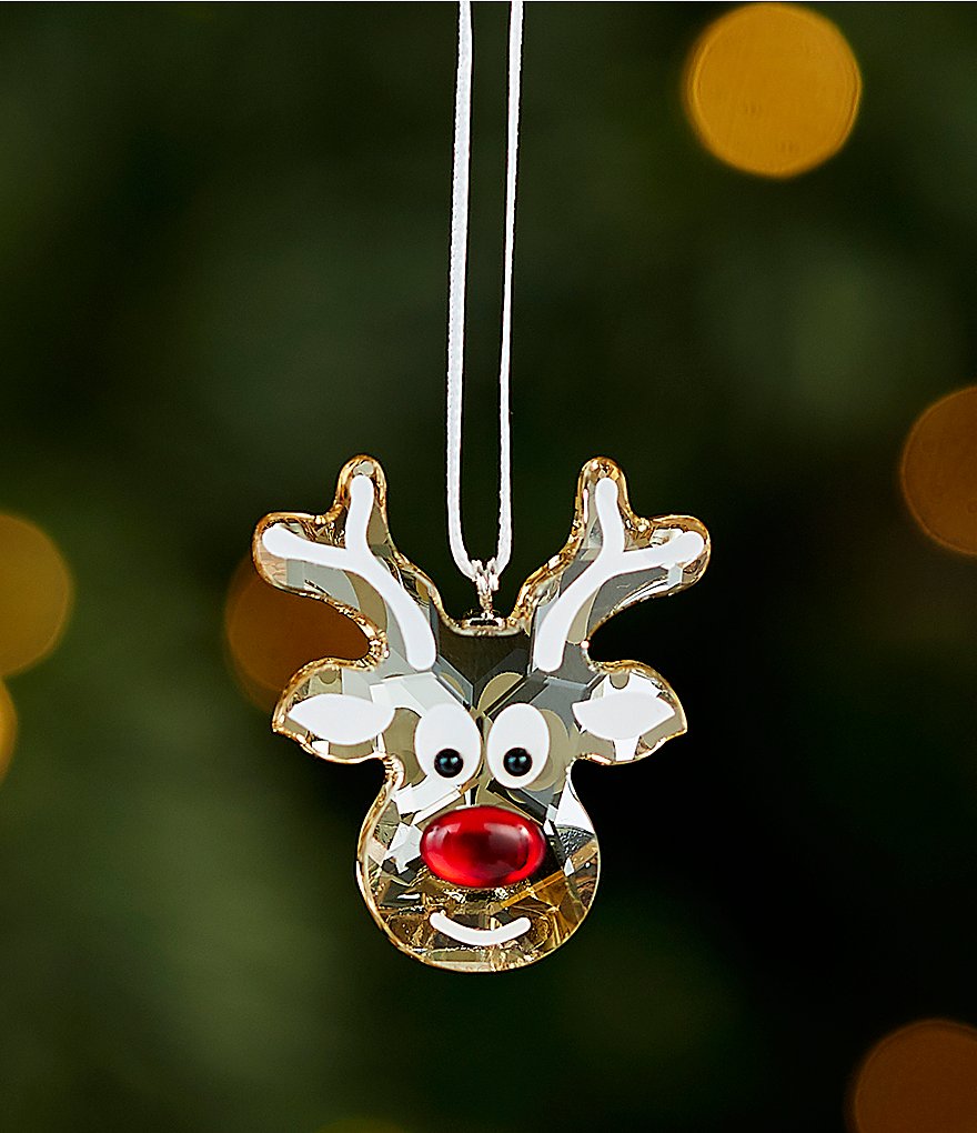 Swarovski Crystal Gingerbread Reindeer Ornament