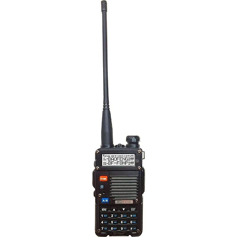 BFF8HP UV5R 3rd Gen 8Watt Dual Band TwoWay Radio 136174MHz VHF amp 400520MHz UHF Includes Full Kit with Large Battery