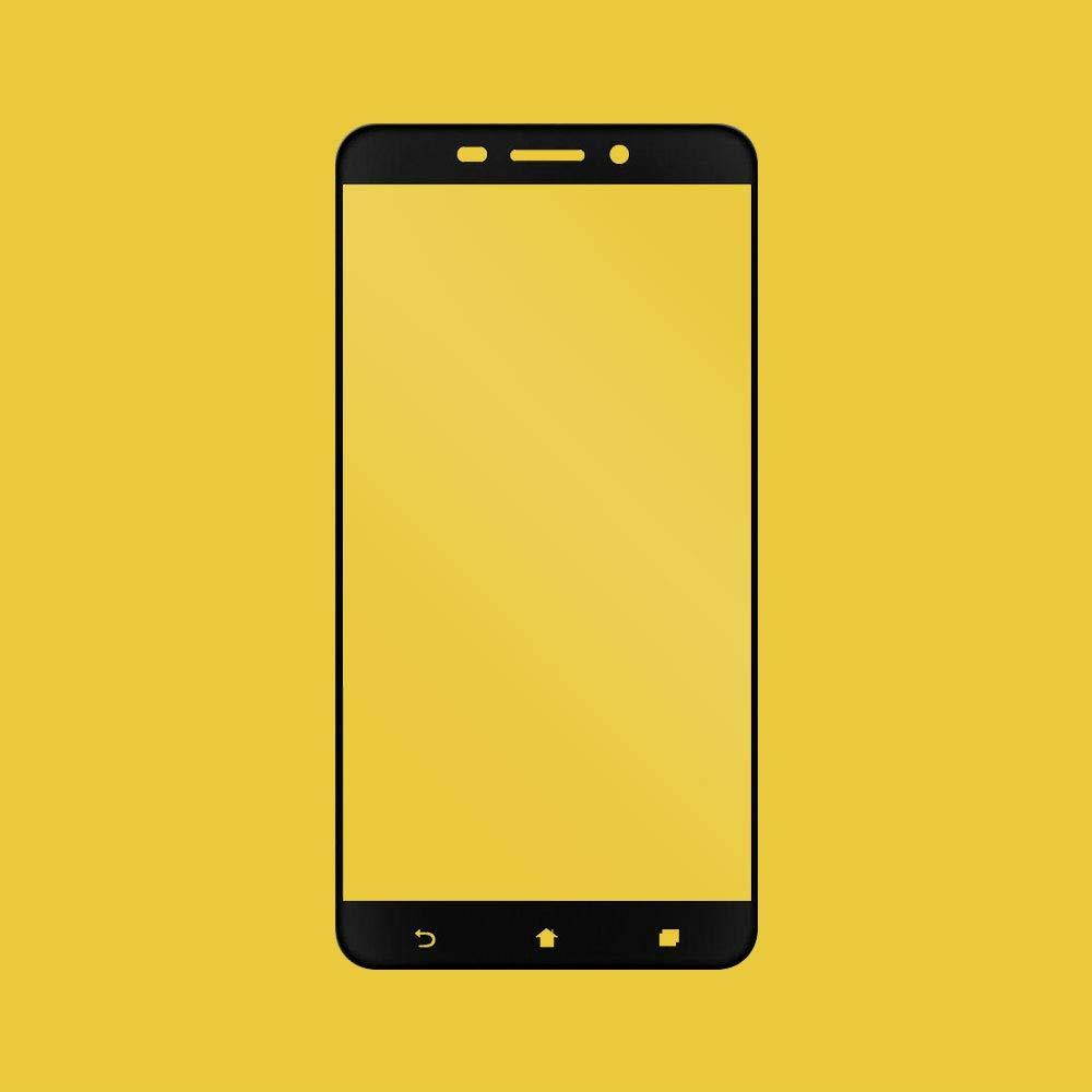 Asus ZenFone 3 Laser Glass Screen Protector-(3 Pack) Clear Anti-Fingerprint Ultra-Thin 9H Full Coverage Silk Print Tempered Protective Film Black for Asus ZenFone 3 Laser ZC551KL Z01BDC Z01BDB Z01BDA