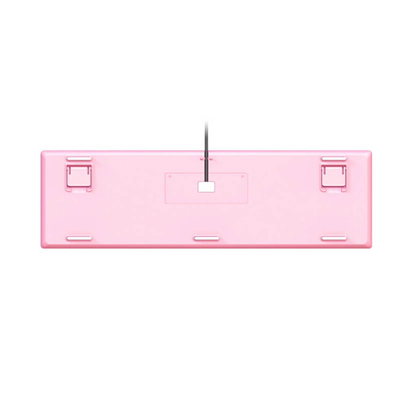 Hyeku GK706 N-key Rollover Ergonomic Design,Cool Exterior USB  Wired Kailh Brown Mechanical Gaming  Keyboard With White Backlit  For Office And Game - Pink