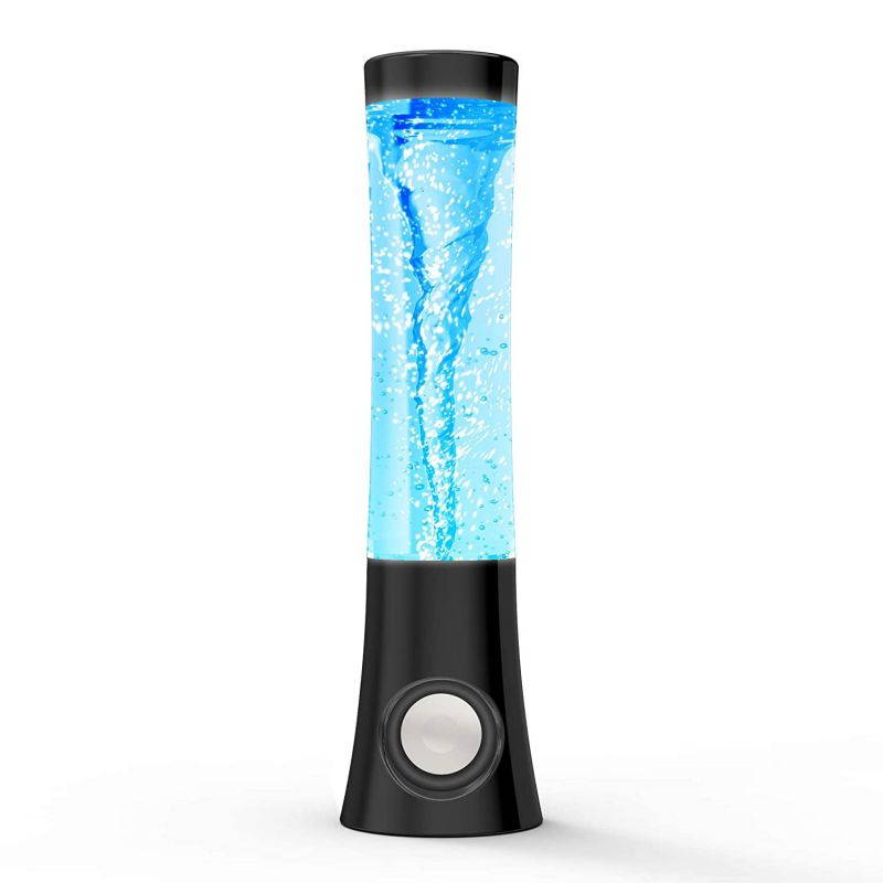 ART+SOUND Vortex Tornado Wireless Speaker, LED Light Show, Portable, Bluetooth, 7 LED Light Patterns, Hi-Fi Bass, Powerful Sound, HandsFree, Audio-Auxiliary, for Home or Outdoors, Rechargeable, Black