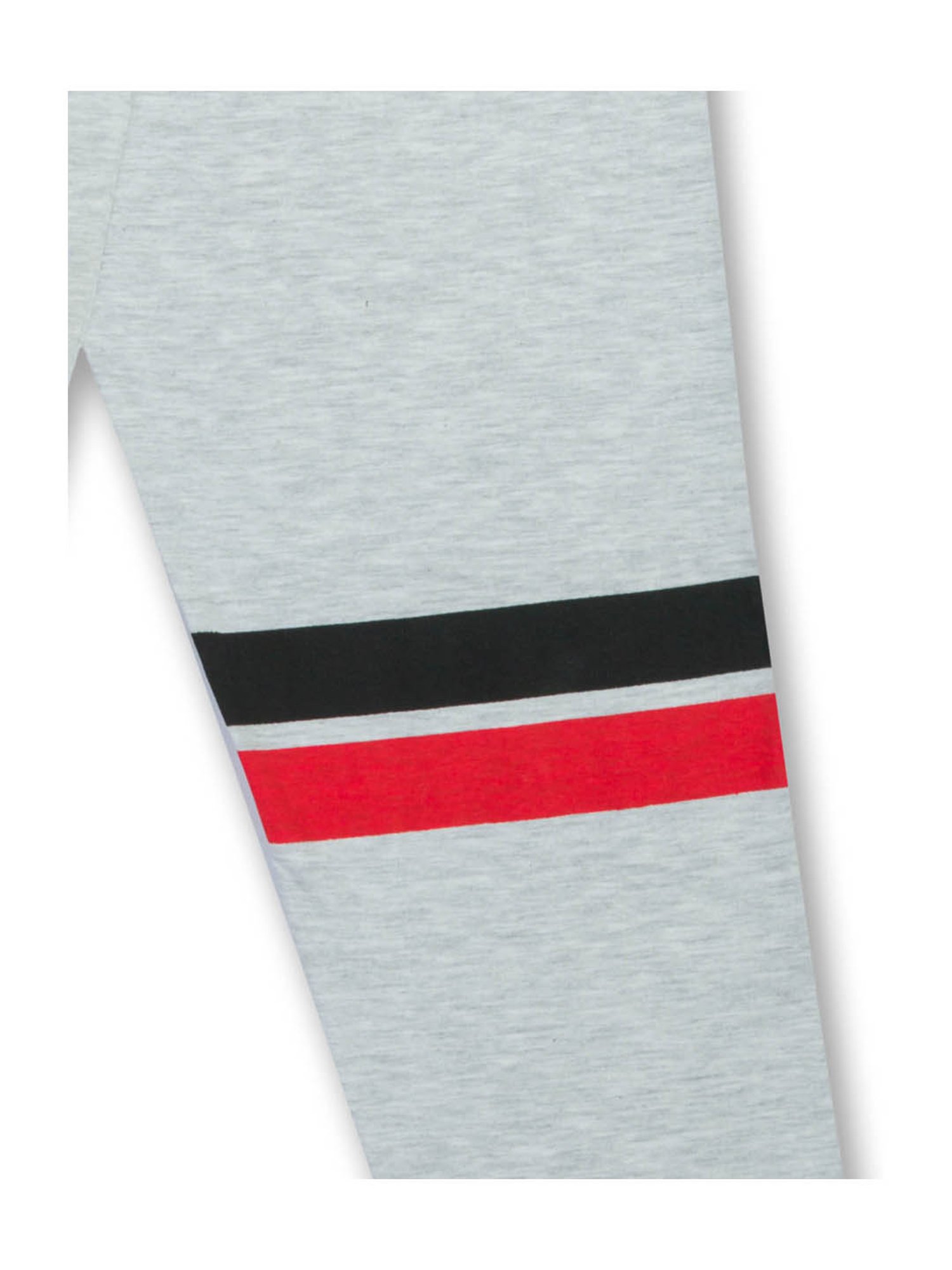 Todd N Teen Kids Grey Melange Graphic Print Joggers