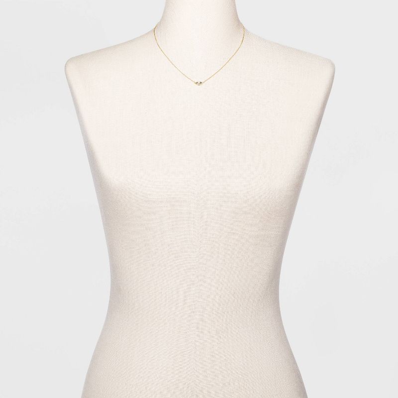 SUGARFIX by BaubleBar 14K Gold Plated Delicate Evil Eye Pendant Necklace - Gold