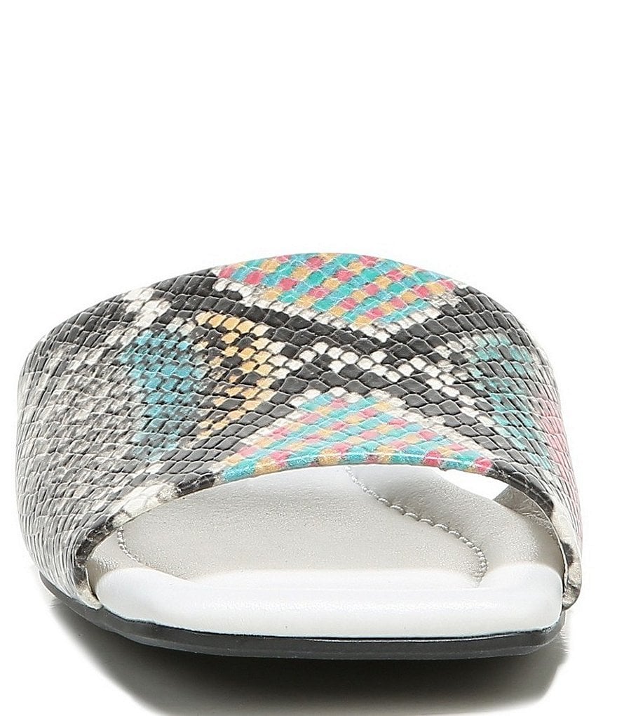 Sarto by Franco Sarto Bordo Snake Print Leather Slides