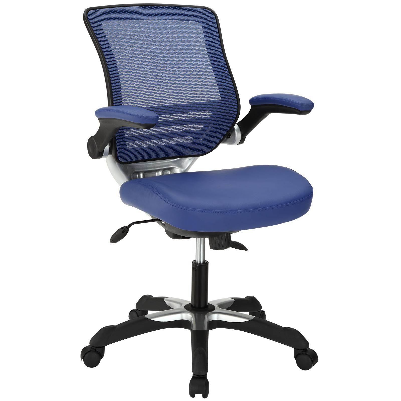 Edge Vinyl Office Chair in Blue