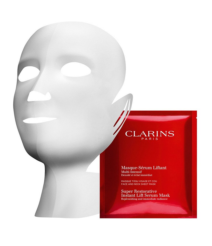 Clarins Super Restorative Instant Lift Serum Treatment Face Mask
