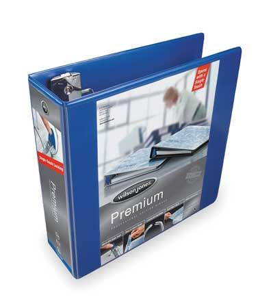 WILSON JONES W866-49-295PP 3" D-Ring Binder, Ultra Duty, Navy