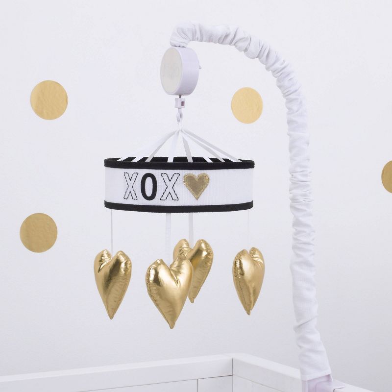 Lambs & Ivy Sky Rocket Planets/Stars Musical Baby Crib Mobile Soother Toy- Blue