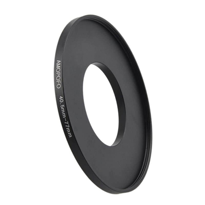 to 77mm Metal Step Up Ring Adapter for Canonfor Nikonfor Sonyfor Fuji Camera Lenses UVNDCPL Camera Filters Made from CNC Machined Space Aluminum with Matte Black Electroplated Finish
