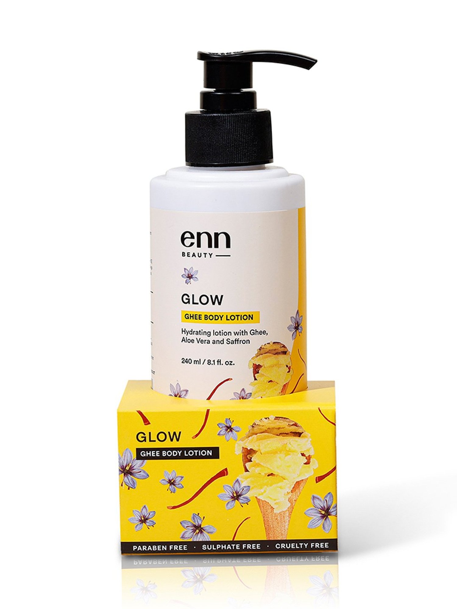 ENN Glow Ghee Body Lotion & Ghee Lip Balm Combo Kit
