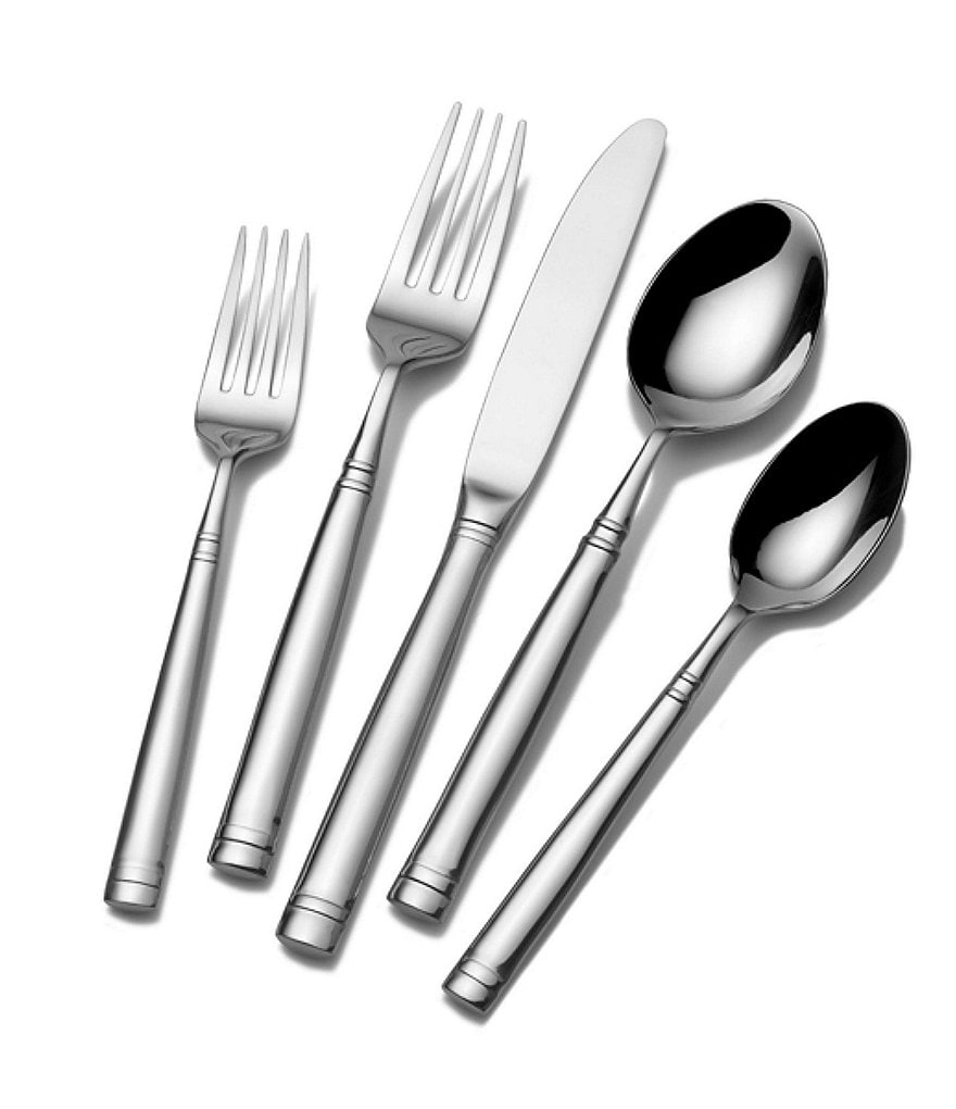 Towle Silversmiths Stephanie 20-Piece Stainless Steel Flatware Set