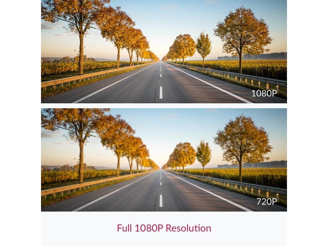 YI Compact Dash Cam, 1080p Full HD Car Dashboard Camera with 2.7&rdquo; LCD Screen, 130&deg; WDR Lens, G-Sensor, Night Vision, Loop Recording - Black