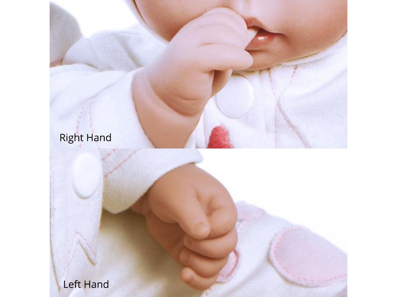 Paradise Galleries "Molly & Fluffy" Soft Baby Doll.  17" weighted baby doll comes with 8 Accessories.  Age 3+