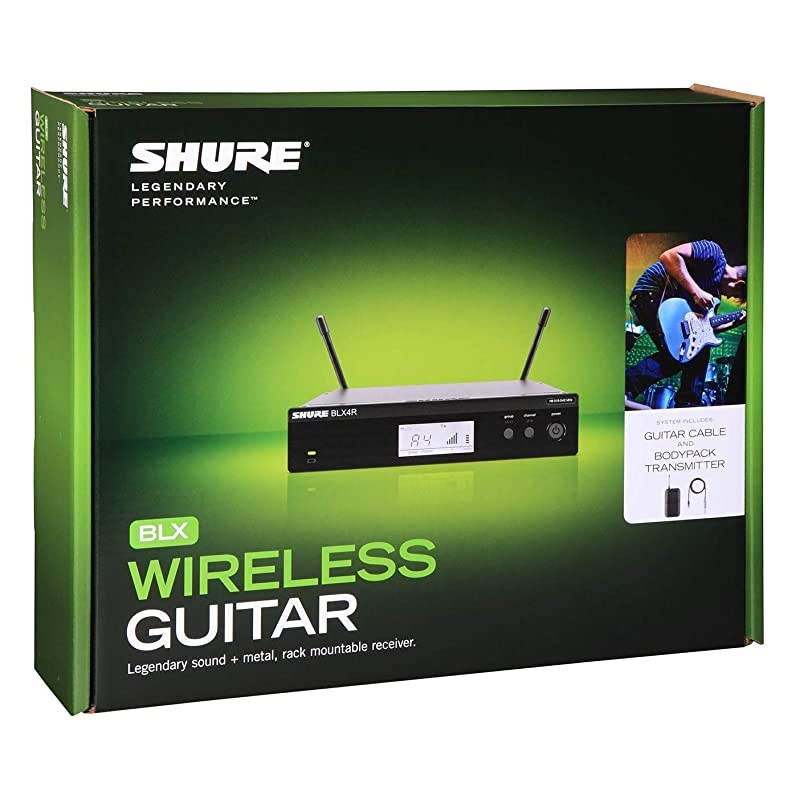 BLX14R Rack Mount Wireless System with Bodypack and WA302 Instrument Cable for Guitar/Bass