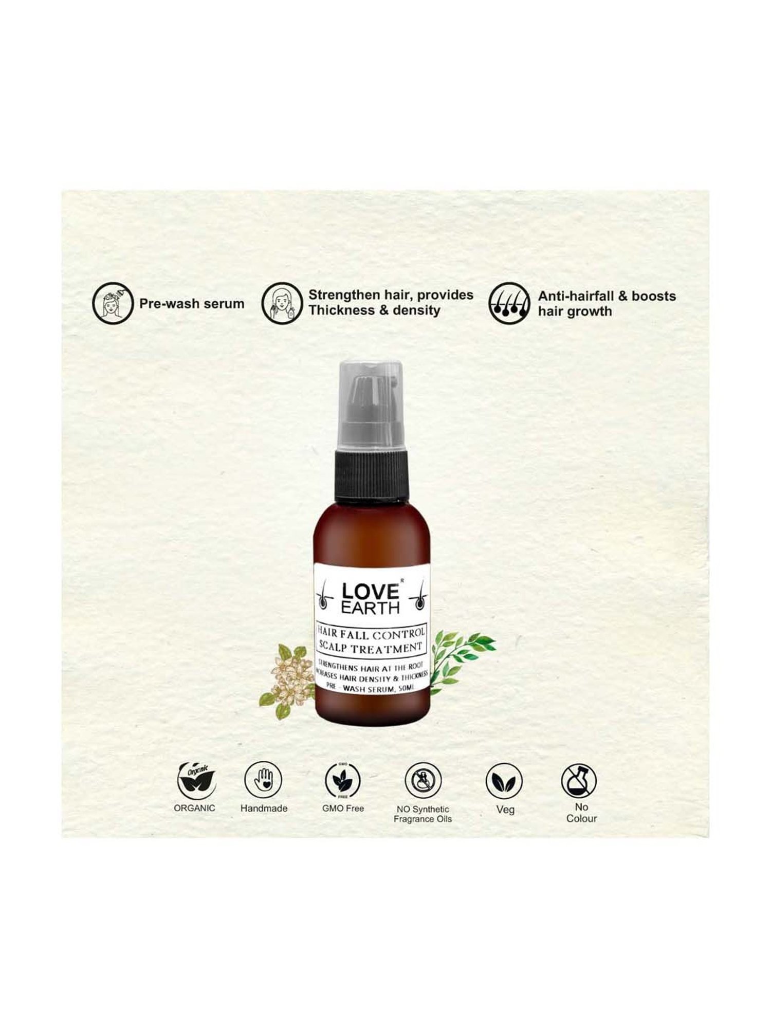Love Earth Hair Fall Control Scalp Treatment - 50 ml