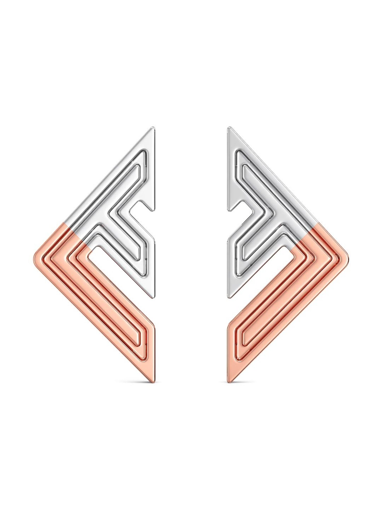 Joyalukkas 950 Platinum Modern Threader Earrings