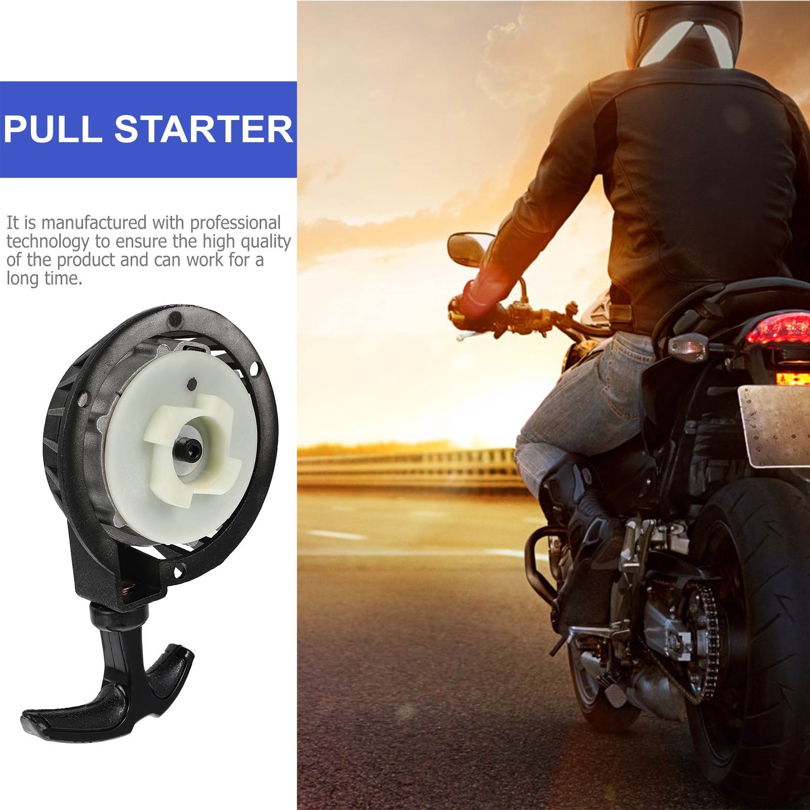 Pull Starter Part Recoil Start for ATV 49cc Pocket Bike Minimoto Motorbike Quad