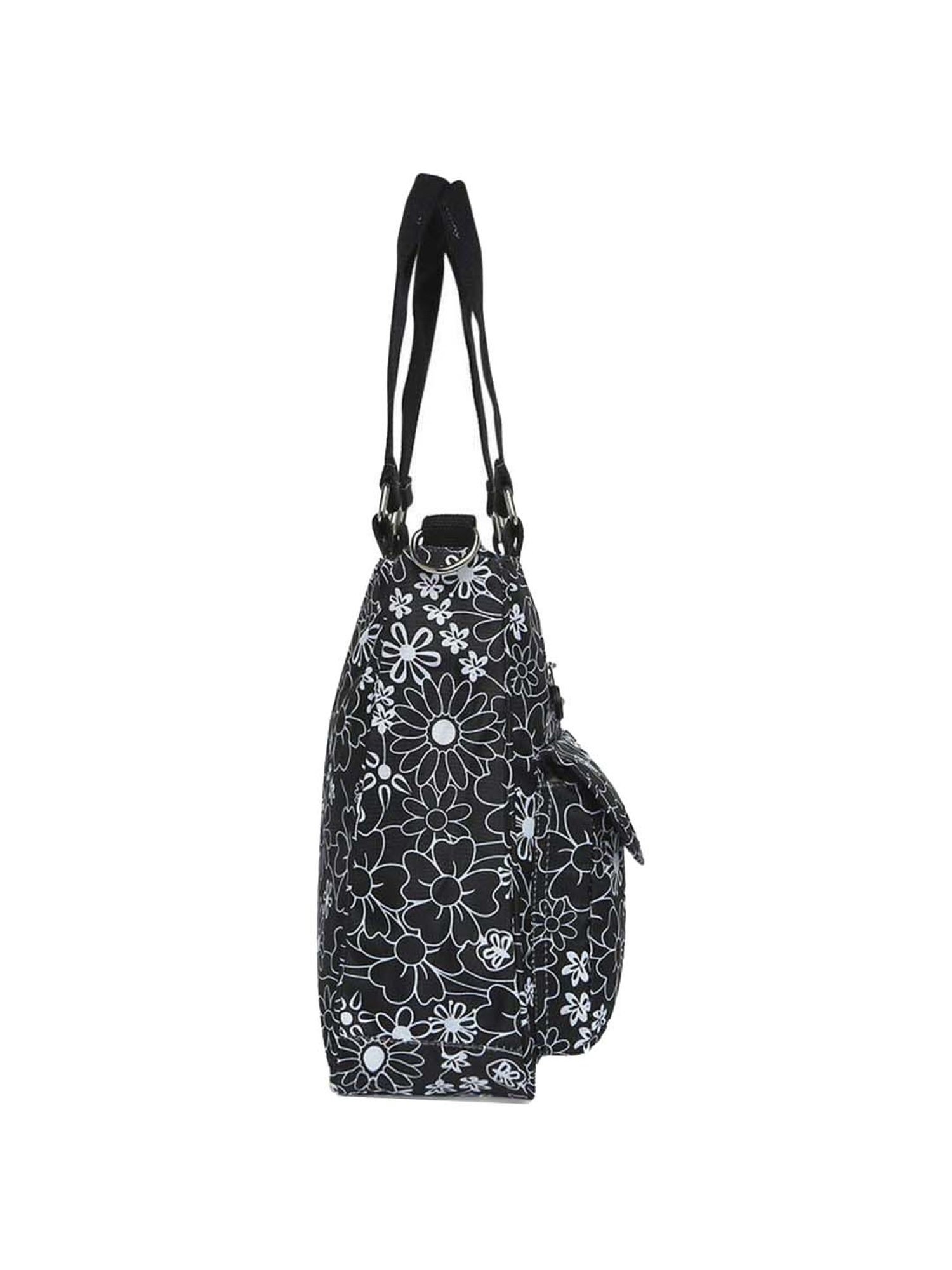 Baomi Black Printed Medium Shoulder Bag
