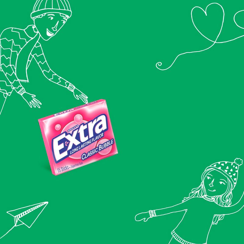 Extra Classic Bubble Sugar-Free Gum Multipack - 45ct
