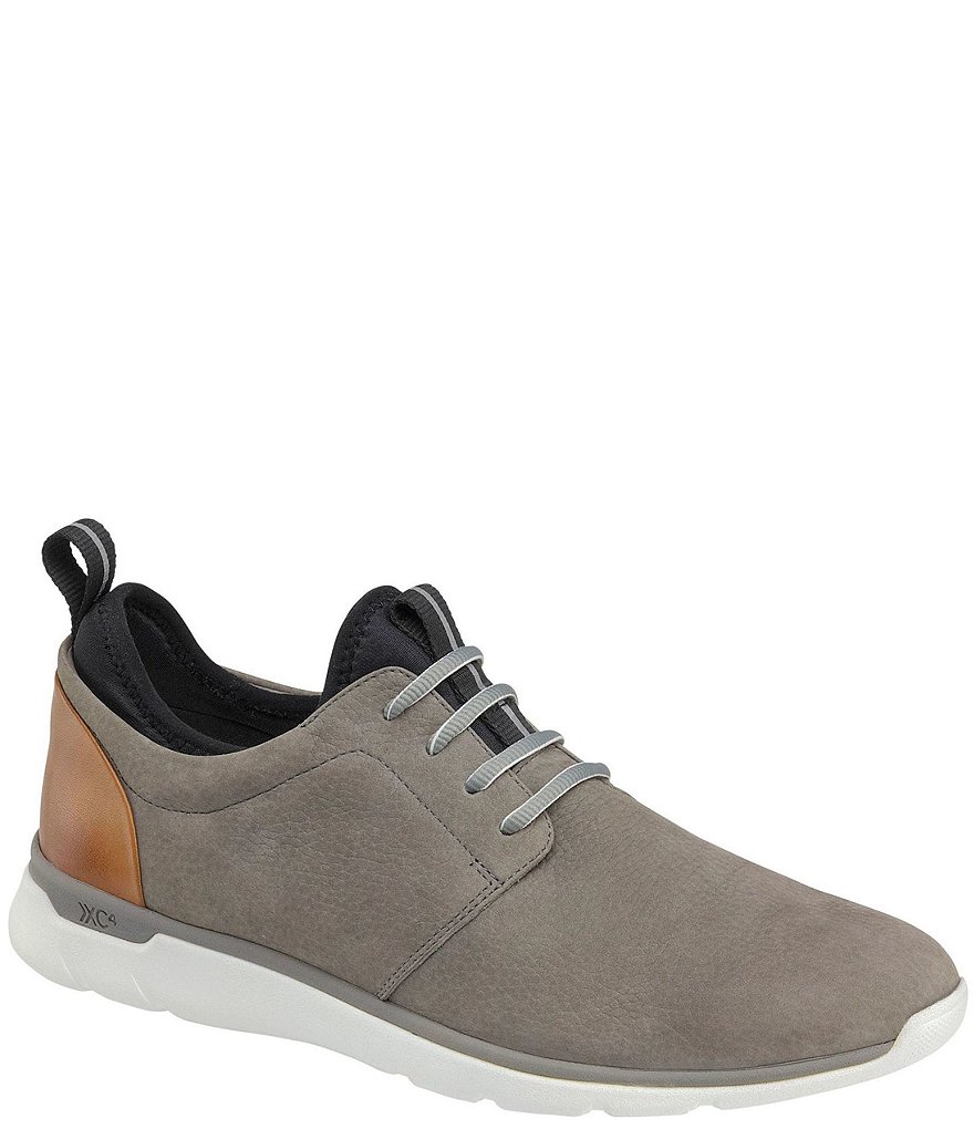 Johnston & Murphy Men's XC4 Prentiss Plain Toe Suede Waterproof Sneakers
