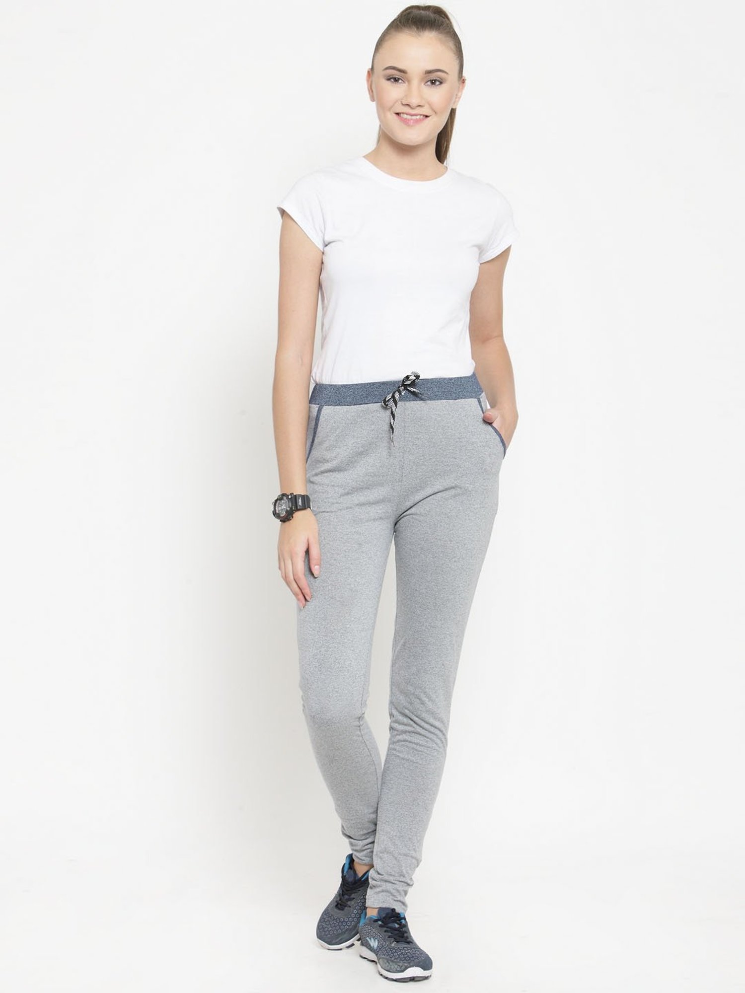 Boston Club Grey Textured Trackpants