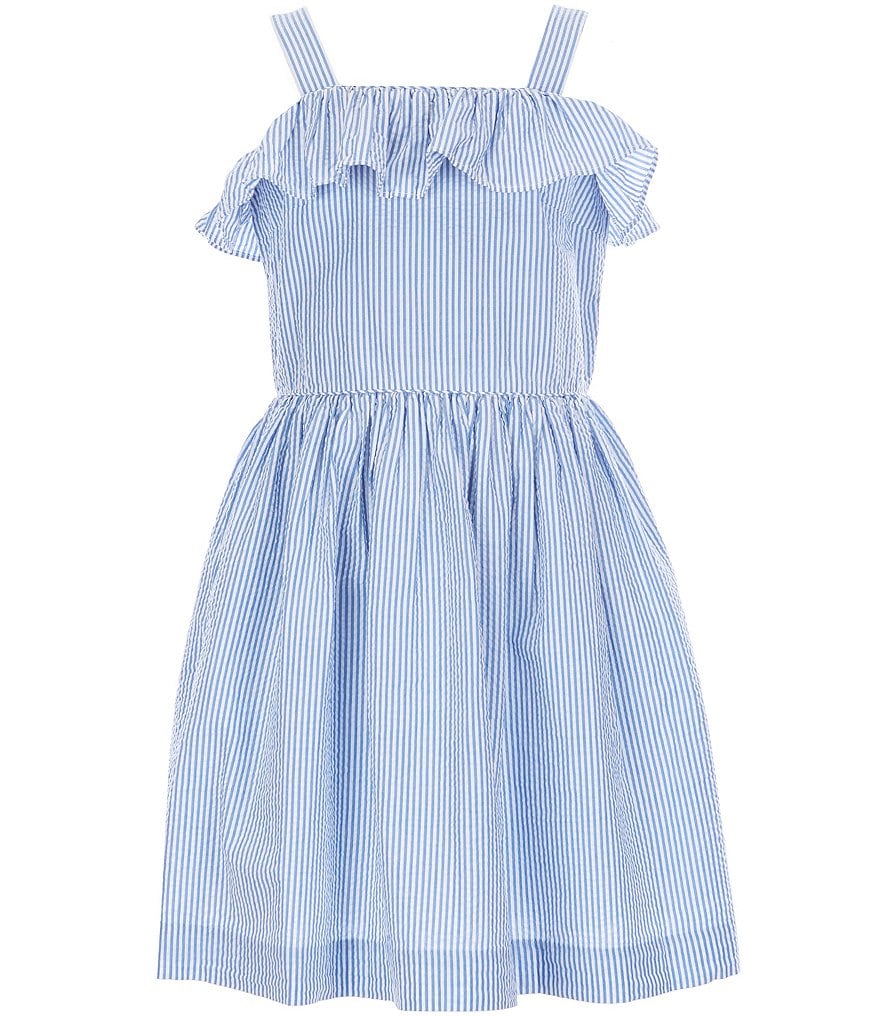 Guess Big Girls 7-16 Striped Overall Dress
