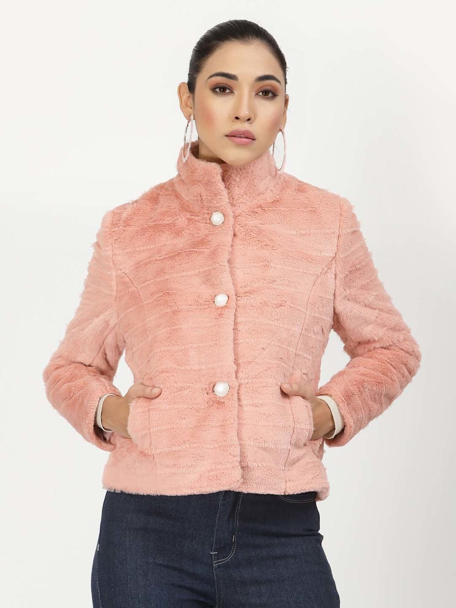 Juelle Peach Casual Jacket
