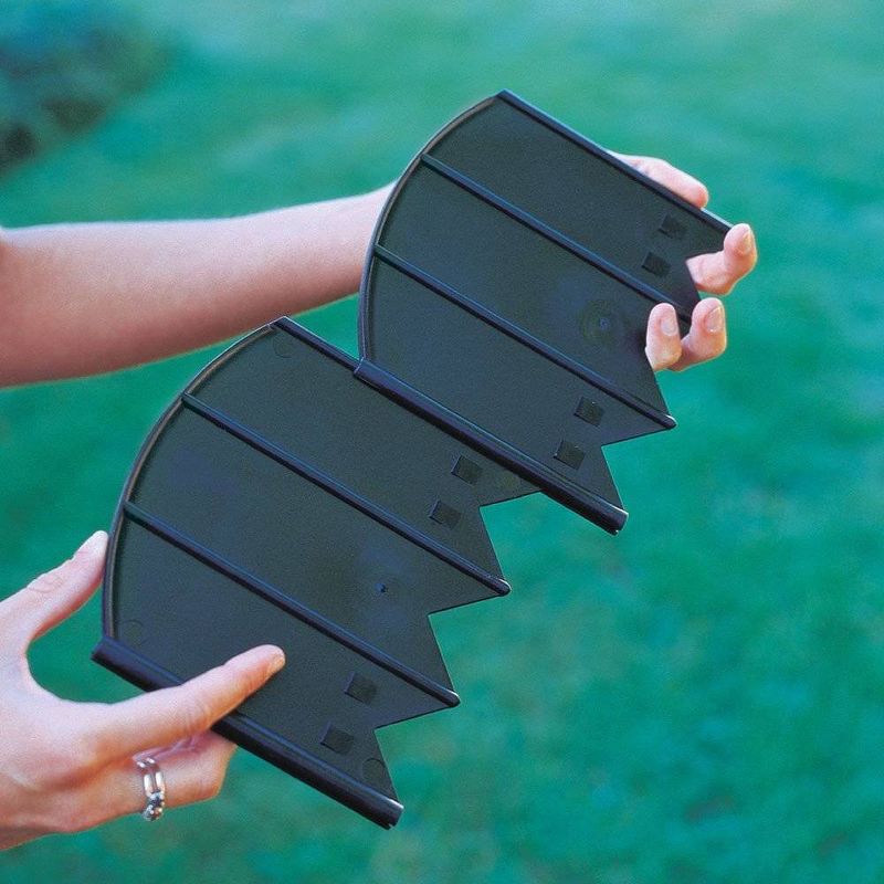 6" Choppers Heavy Duty Hammer In Edging, 120pc - Black - Emsco