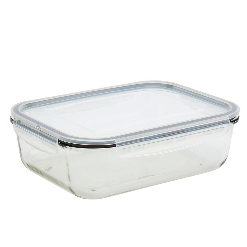 Mason Craft & More Set of 2 Rectangular Food Storage Containers with Lids