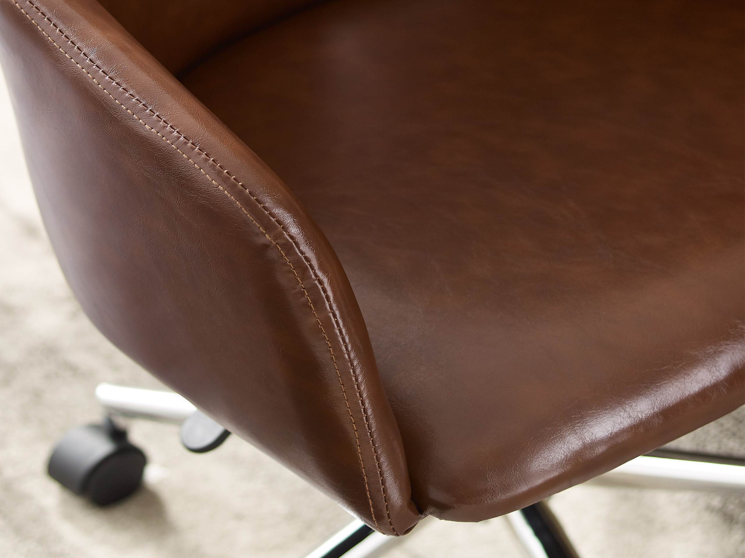 Art leon Modern Faux Leather Adjustable Office Desk Chair With 360 degrees fuction