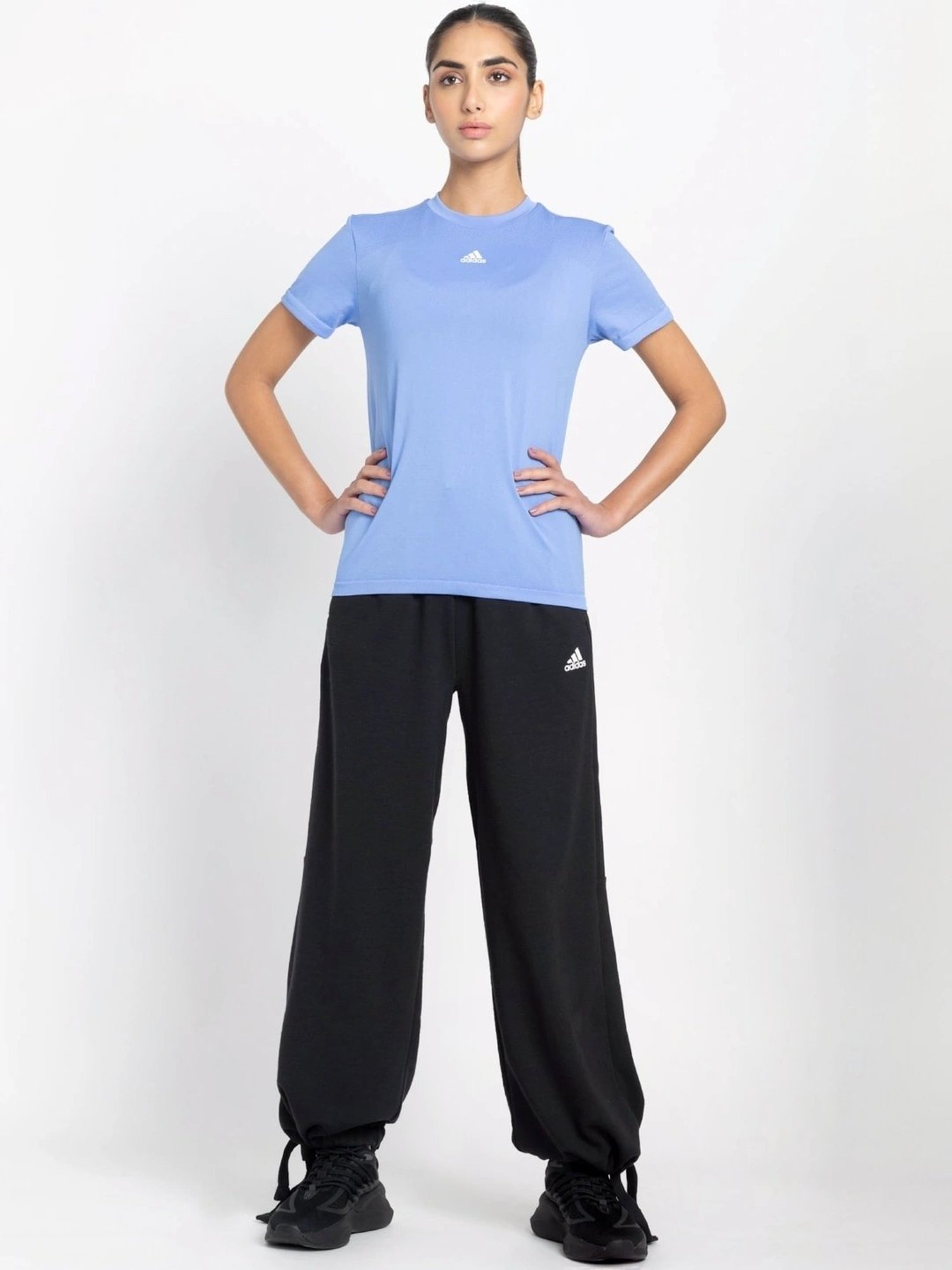 KENDALL + KYLIE Black Cotton Sports Tights