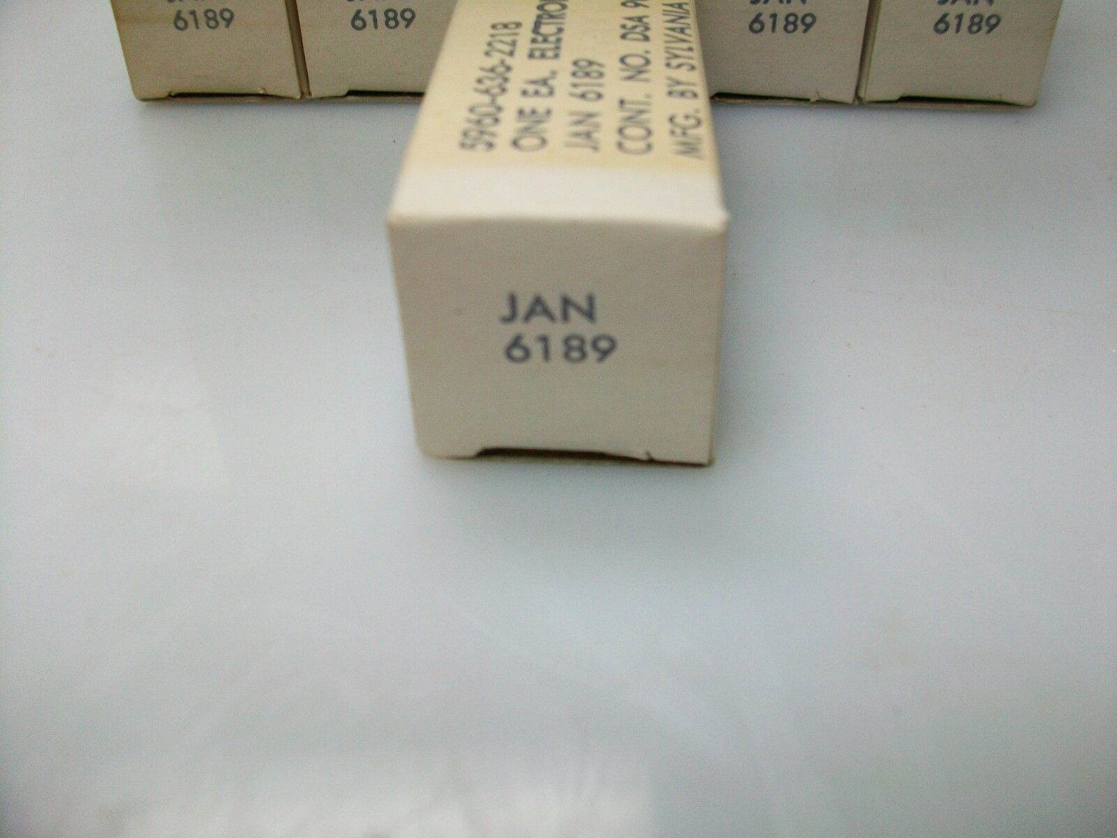 NOS MIL SPEC SYLVANIA 6189 TUBES
