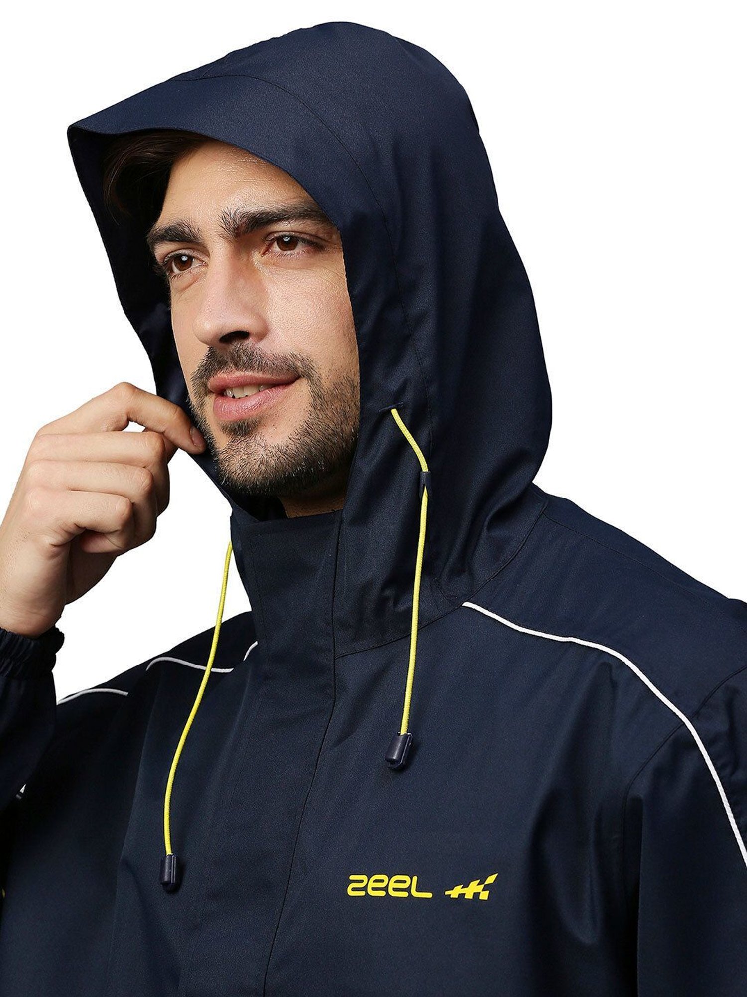 Zeel Navy Regular Fit Raincoat Set