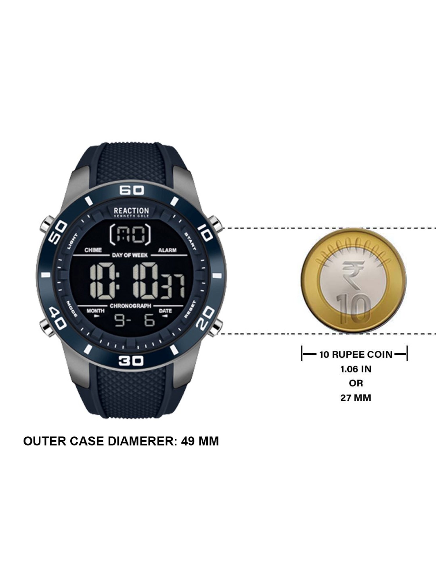 Reaction Kenneth Cole KRWGP2191302 Beam Chronograph Watch for Men