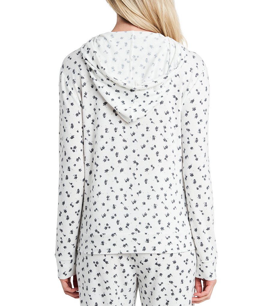 CeCe Long Sleeve Floral Lounge Hoodie