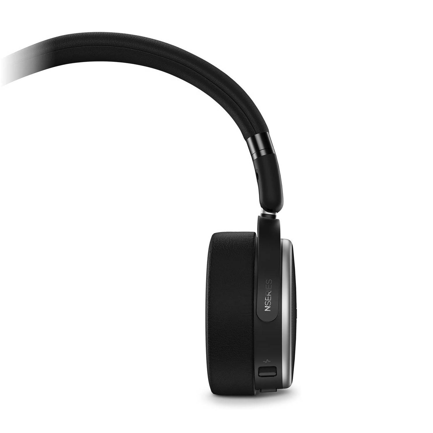 AKG N60NC On-Ear Noise-Cancelling Bluetooth Headphones with Built-In Remote and Mic (Black)