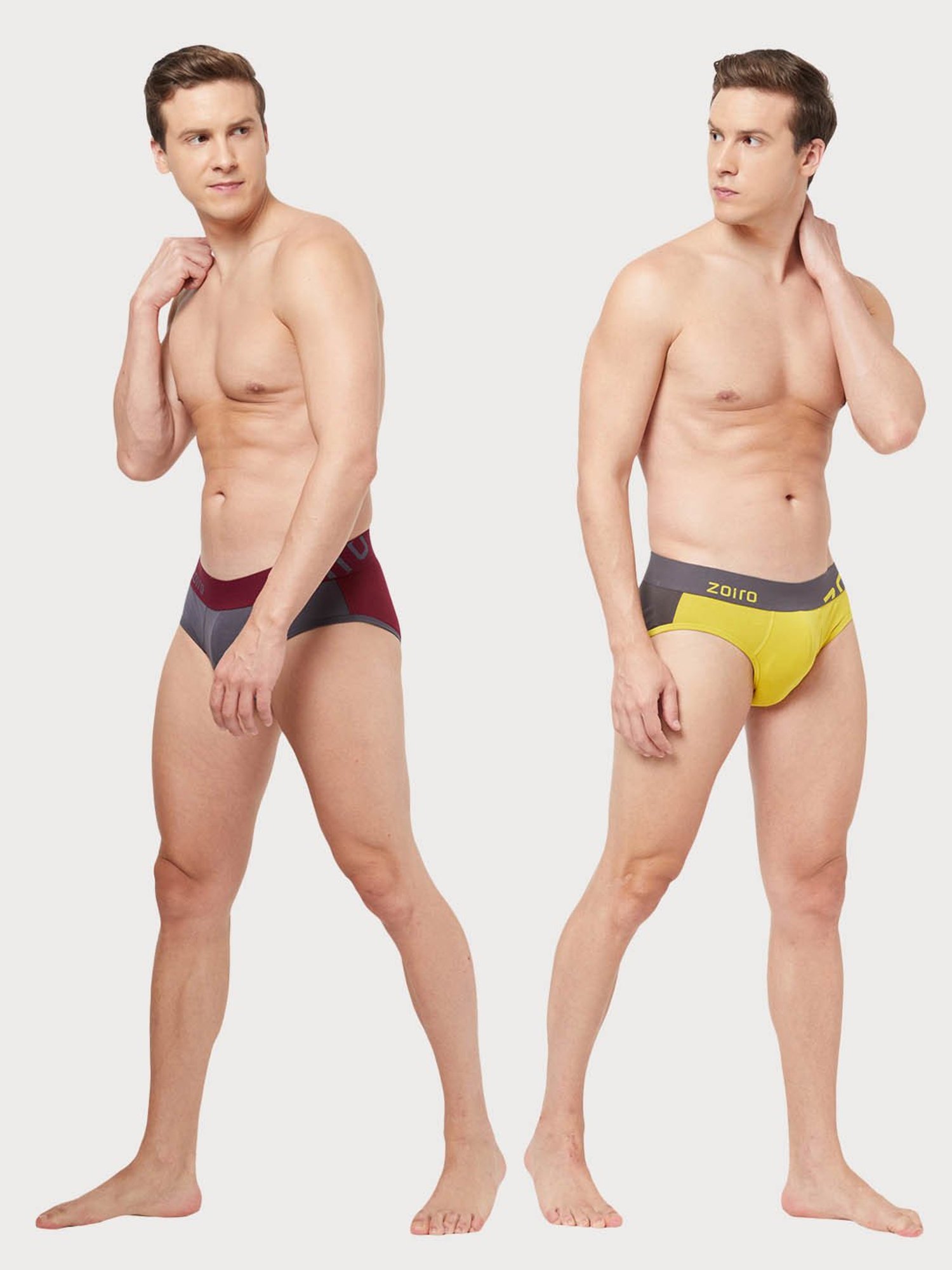 Zoiro Sulphur & Nine Iron Regular Fit Briefs - Pack Of 2