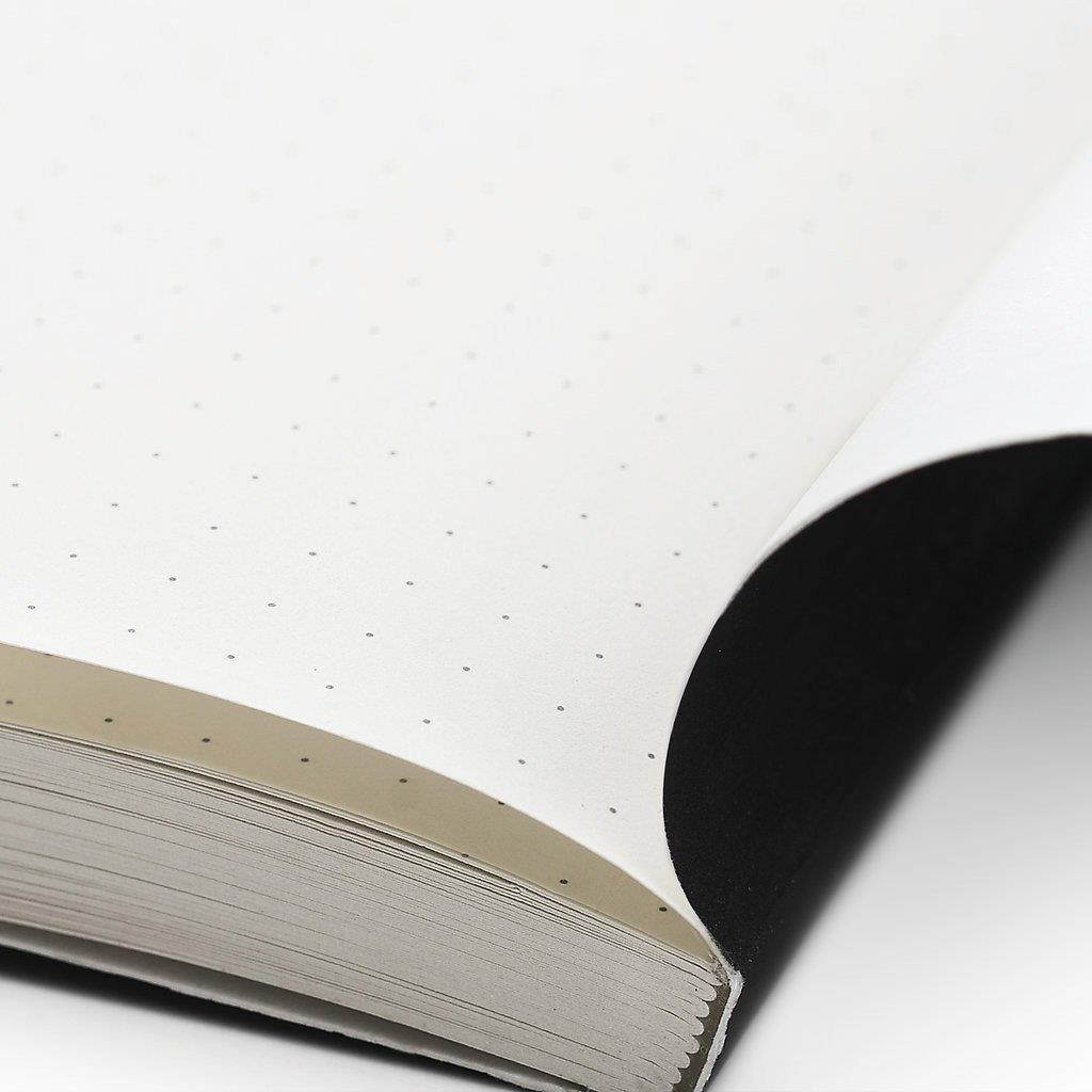 Northbooks A5 Softcover Writing Notebooks: Bullet Journal Notebook/Diary / Notepad for School, Work, Travel or Personal Use - 144 Pages - 5.81" x 8.25" Cream Dotted Grid Paper - Gray Cover, 2 Pack