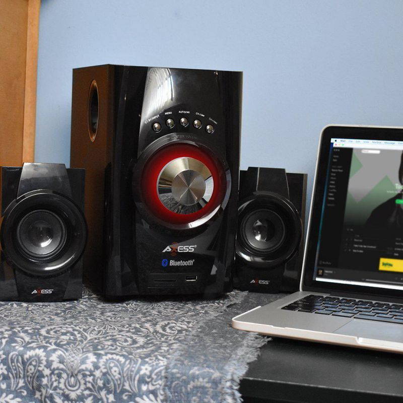 AXESS MSBT3901BK Mini Entertainment System with Bluetooth