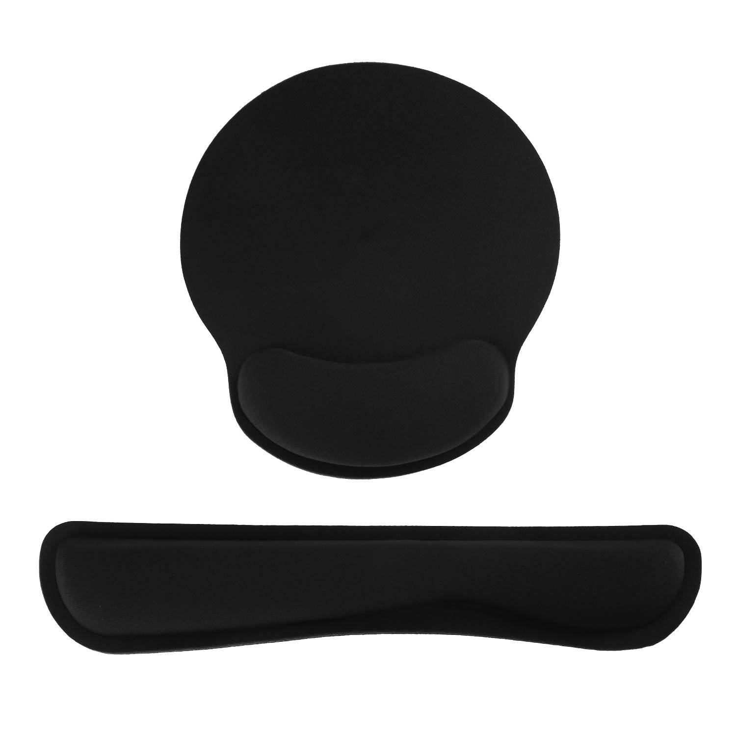 Superfine Fibre Soft Smooth Gel Ergonomic Mouse Pad Wrist Support and Keyboard Wrist Rest for Computer, Laptop, Mac, Gaming and Office,Black