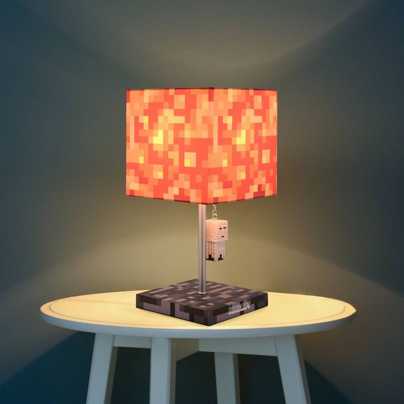 Minecraft Ghast and Lava Block Table Lamp