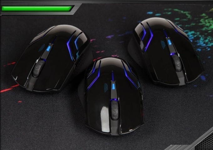 Qisan Crotalus 2.4GHz Wireless Optical Gaming Mouse - Black