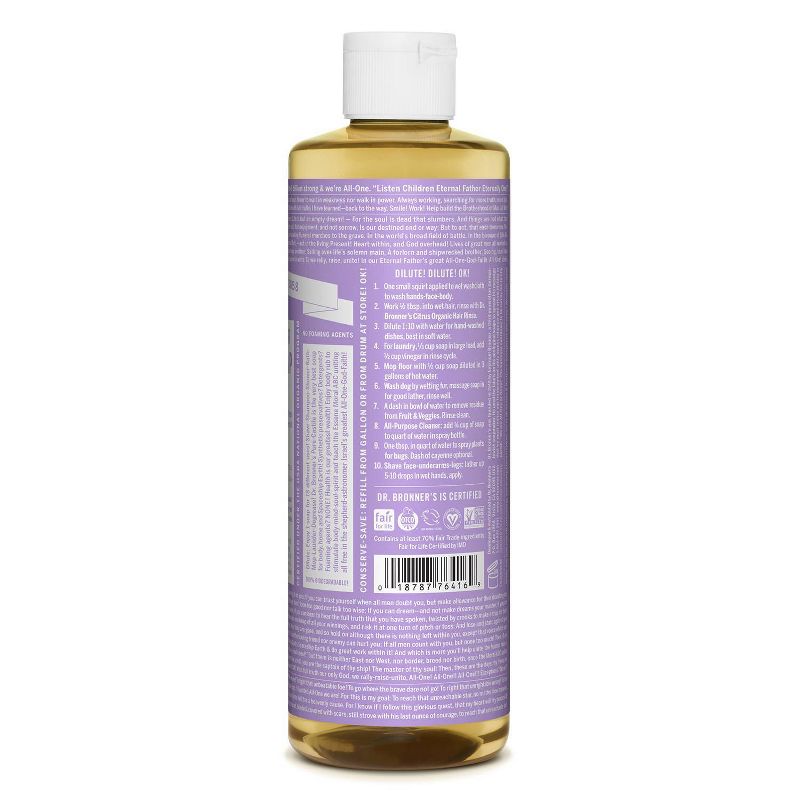 Dr. Bronner's Pure Castile Soap - Lavender - 16oz