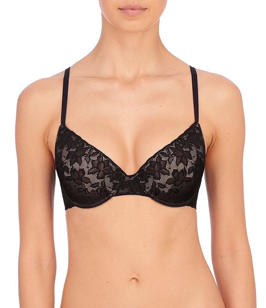 Natori Sheer Glamour Full-Busted U-Back Contour Underwire Bra