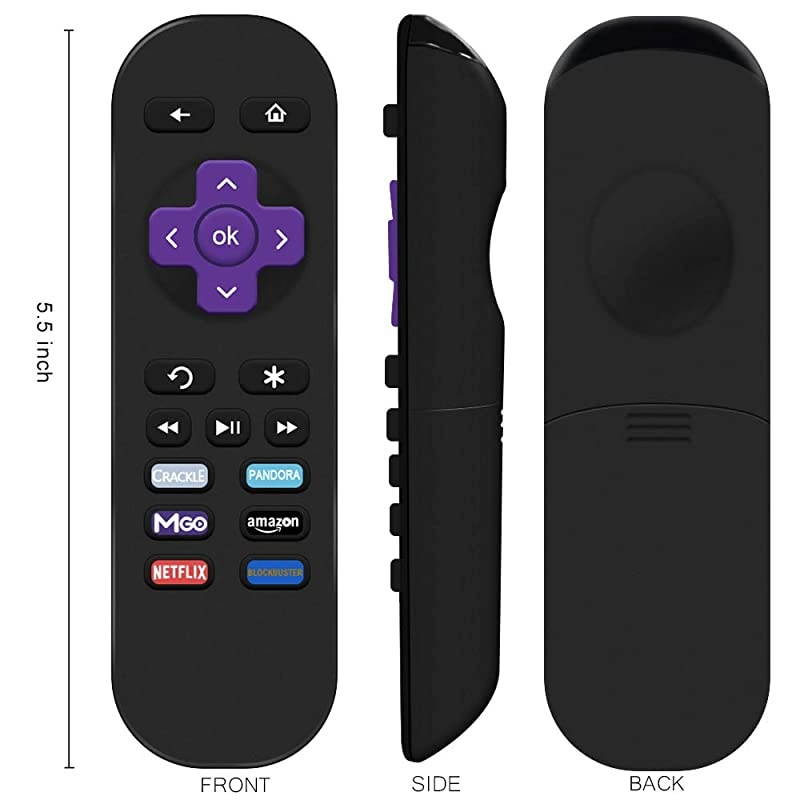 Replacement Lost Remote Control Compatible with Roku 1 Roku 2 Roku 3 Roku 4 HD LT XS XD Roku Express Do NOT Support Roku Stick Roku Premiere Roku Ultra Roku TV or Roku Game