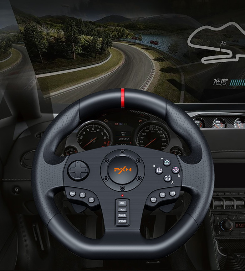 PXN-V900 game steering wheel compatible with PC/PS3/4/xbox one/Nintendo/Android