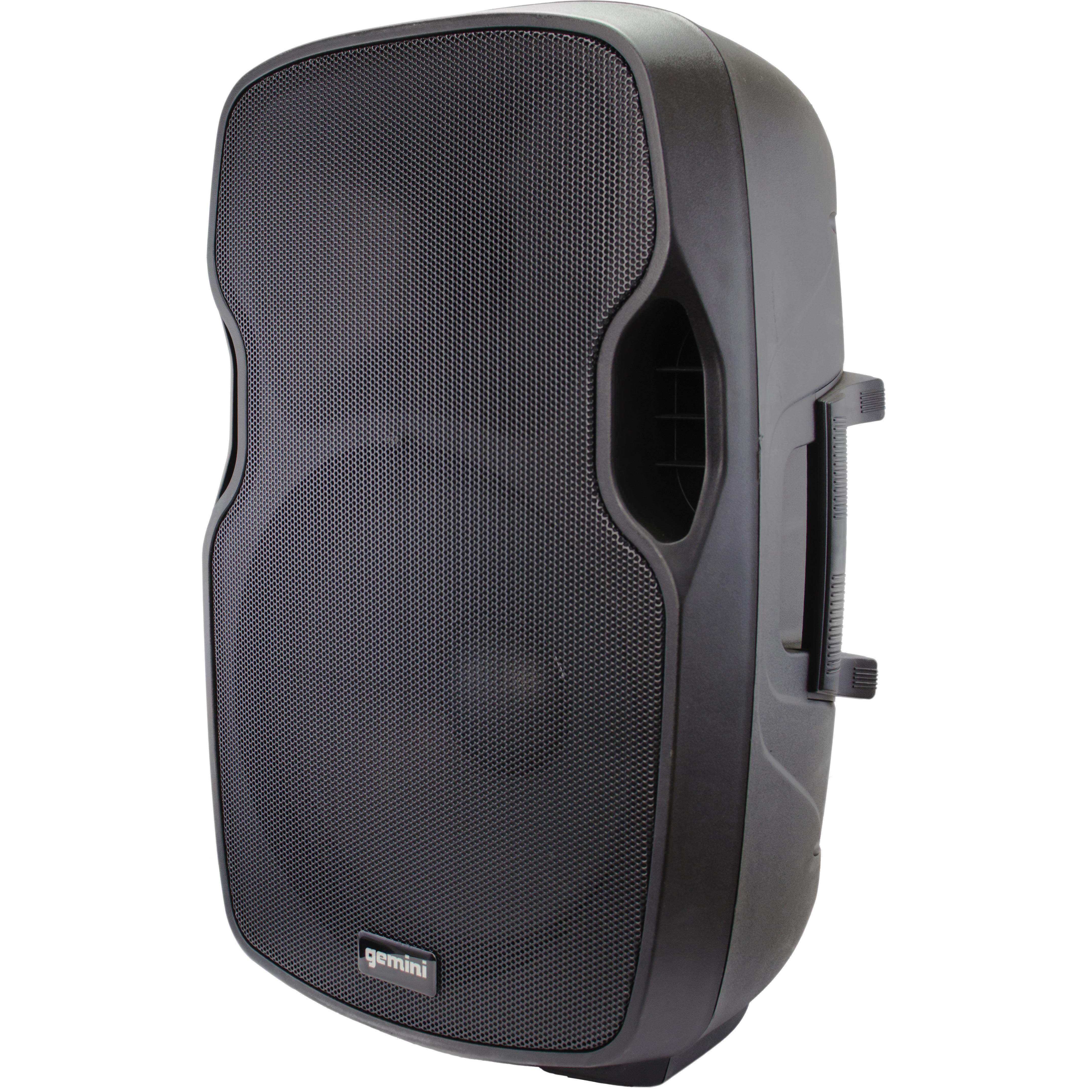 Gemini AS-15P Professional Portable 15" Active Powered PA Loudspeaker Speaker